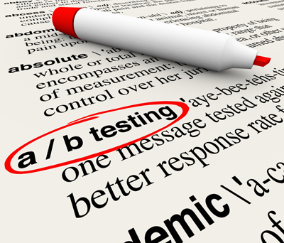 A/B Testing Words Dictionary Definition Experiment Message Perfo