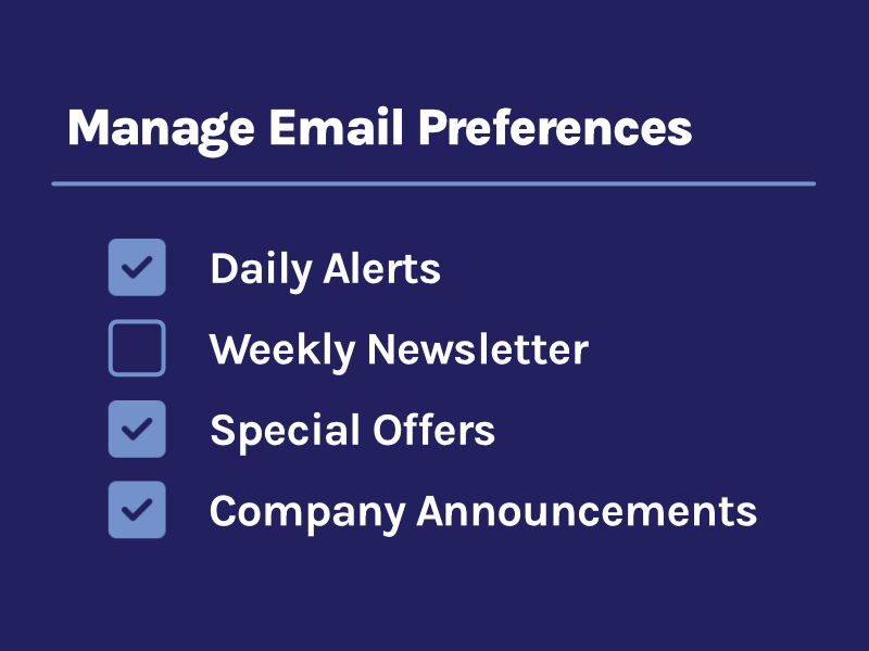 Email Preference Center Graphic